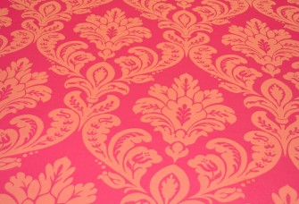 TOALHA JACQUARD ROSA PINK E LARANJA ARABESCO