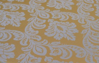 TOALHA JACQUARD AMARELA ARABESCO