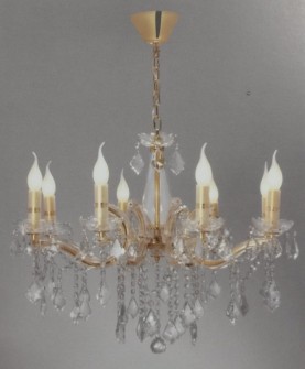 LUSTRE CRISTAL QUEEN - DOURADO